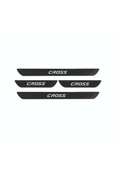 FİAT 2020+ EGEA CROSS Uyumlu OLD KARBON KAPI EŞİĞİ 4 PARÇA PASLANMAZ ÇELİK ürün görseli 1