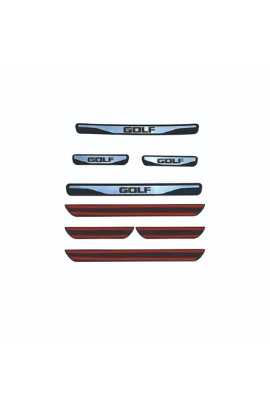 GOLF 5 KAPI EŞİĞİ 2004-2009 NEW KROM KAPI EŞİĞİ 4 PARÇA PASLANMAZ ÇELİK - Resim 2