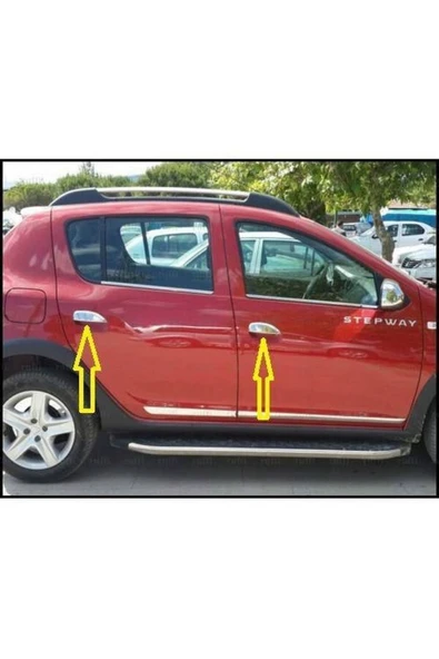 Dacıa Sandero Stepway 2012-2022 Krom Kapı Kolu Paslanmaz Çelik 4 Kapı ürün görseli 1