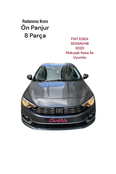 FİAT EGEA SEDAN/HB KROM ÖN PANJUR PREMİUM KALİTE CARESTE MODEL ürün görseli 1