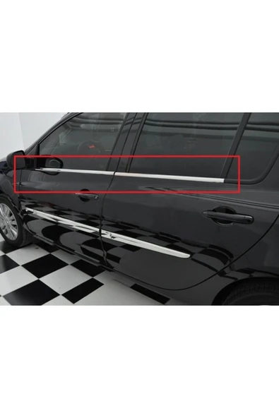 RENAULT CLİO 3 HB 2006-2011 MODELLER ARASI KROM CAM ÇITASI 4 PARÇA PASLANMAZ ÇELİK ürün görseli 1