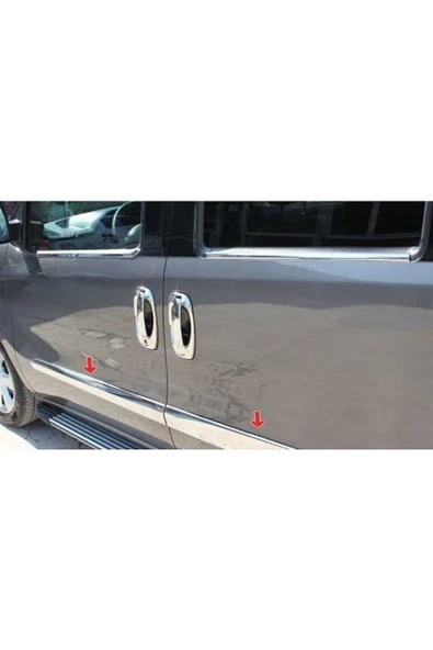 Fiat Doblo 2010-2021 Krom Yan Kapı Çıtası 4 Kapı Paslanmaz Çelik ürün görseli 1