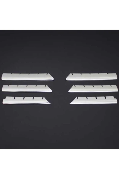 RENAULT MEGANE-2 2004-2006 MODEL ARASI KROM ÖN PANJUR 6 PARÇA PASLANMAZ ÇELİK ürün görseli 1