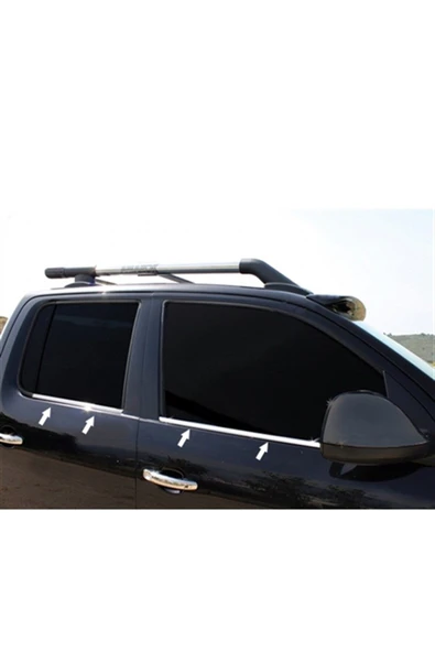 Woc Chrome Vw Amarok Krom Cam Çıtası 2010-2021 4 Parça Paslanmaz Çelik ürün görseli 1