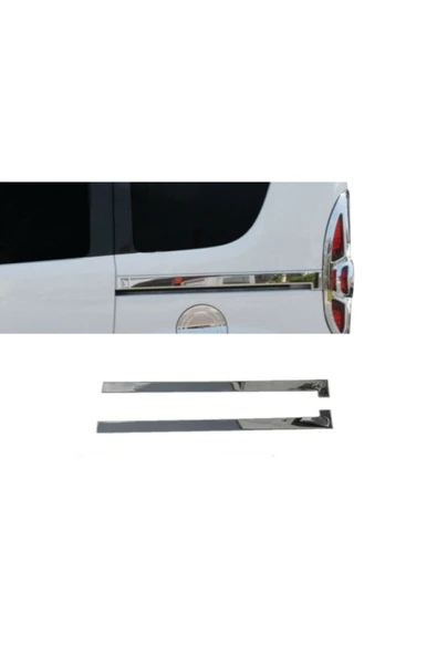 Fiat Doblo Krom Sürgülü Kapı Çıtası 2010 Üzeri Uyumlu 2prç Paslanmaz Çelik ürün görseli 1