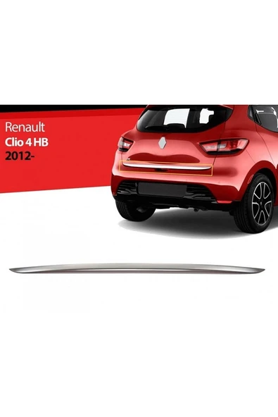 Renault Clio -4 2012-2020 Krom Bagaj Alt Çıtası Paslanmaz Çelik ürün görseli 1