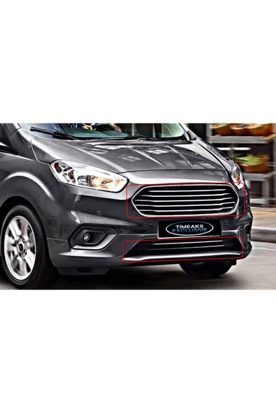 2018 Sonrası Ford Courier 7 Parça Ön Panjur Krom ürün görseli 1