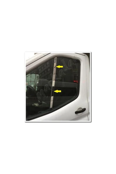 FORD TRANSİT 2014 VE ÜZERİ MODELLER KROM CAM DİREK ÇITASI 2 PARÇA PASLANMAZ ÇELİK ürün görseli 1