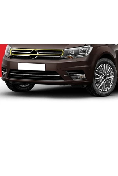 Volkswagen Caddy 2015> Krom Ön Panjur 2 Parça Paslanmaz Çelik ürün görseli 1