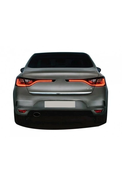 Renault Megane-4 2016 Ve Üzeri Krom Sdn Bagaj Alt Çıtası Paslanmaz Çelik ürün görseli 1