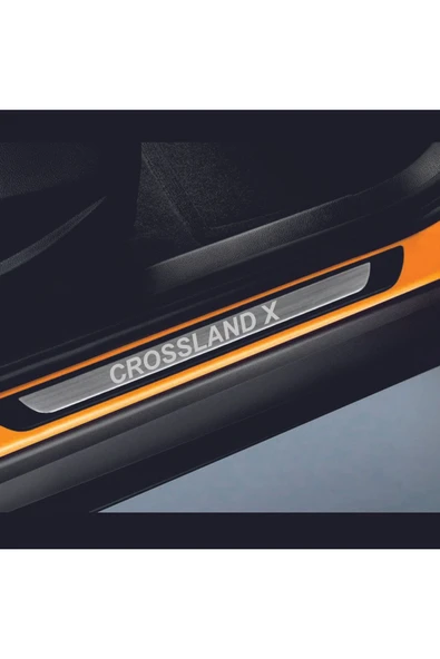 OPEL CROSSLAND X OLD KROM KAPI EŞİĞİ 4 PARÇA PASLANMAZ ÇELİK - Resim 2