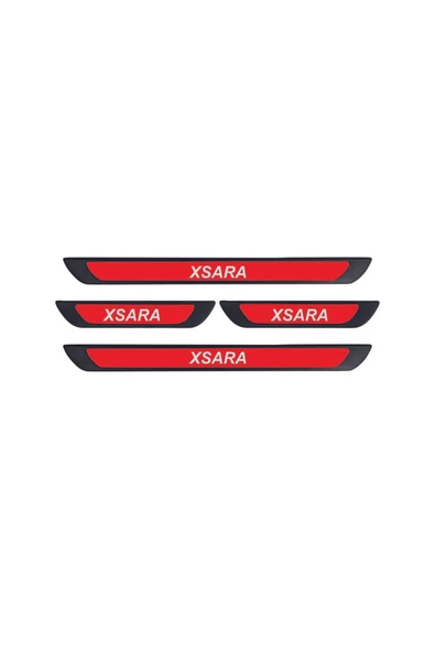 CİTROEN Xsara 1997-2001 MODELLER OLD KIRMIZI KAPI EŞİĞİ 4 PARÇA  KROM  YAZILI ürün görseli 1