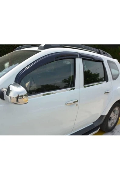 DACİA DUSTER 2010-2017 MODELLER ARASI KROM CAM ÇITASI 4 PARÇA PASLANMAZ ÇELİK ürün görseli 1