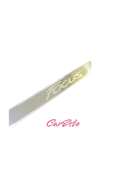 FOCUS - 3 SEDAN 2011-2017 MODELLER ARASI FOCUS YAZILI KROM BAGAJ ALT ÇITASI PASLANMAZ ÇELİK ürün görseli 1