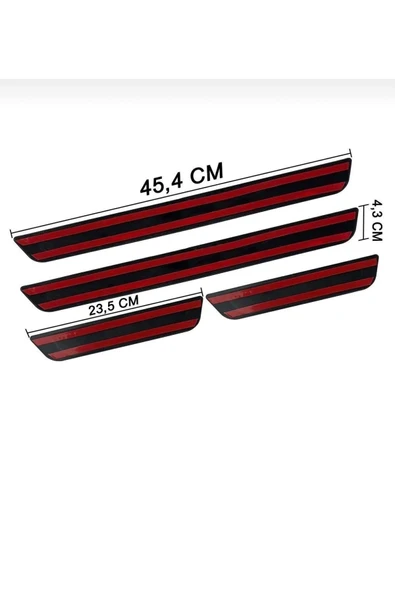 CHERY OMODA 5 OLD KROM KAPI EŞİĞİ 4 PARÇA PASLANMAZ ÇELİK - Resim 4
