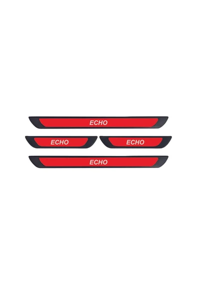 GEELY ECHO 2008-2012 MODELLER OLD KIRMIZI KAPI EŞİĞİ 4 PARÇA  KROM  YAZILI ürün görseli 1