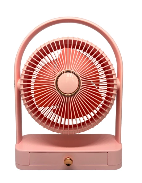 YS2235 Taşınabilir Masaüstü Pembe Usb Fan ürün görseli 1