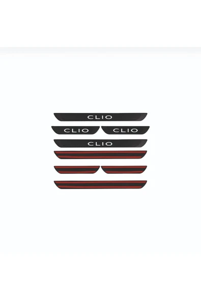 RENAULT 2012-2018 CLİO OLD KARBON KAPI EŞİĞİ 4 PARÇA PASLANMAZ ÇELİK - Resim 2