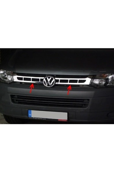 Vw Transpoter 2010-2014 Arası Krom Ön Panjur Çerçevesi 2 Parça Paslanmaz Çelik ürün görseli 1