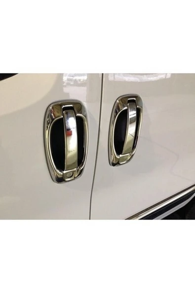 Fiat Doblo 2010-2021 Krom Kapı Kolu 4 Kapı Paslanmaz Çelik - Resim 2
