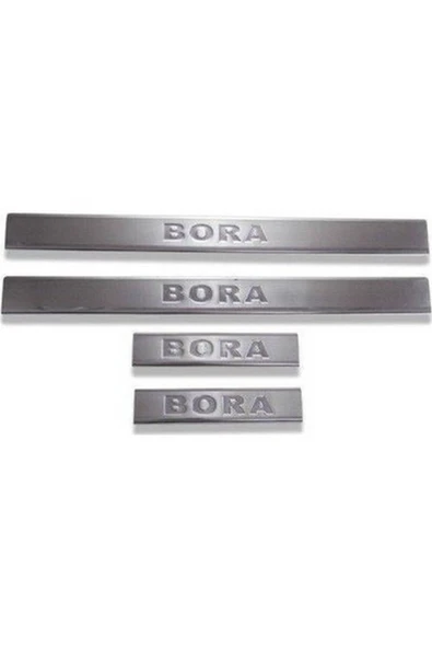 Vw Bora 1996-2004 Krom Kapı Eşiği 4 Parça Paslanmaz Çelik ürün görseli 1