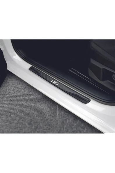 HYUNDAİ İ20 2018 VE ÜZERİ MODELLER NEW KARBON KAPI EŞİĞİ 4 PARÇA YAZILI ürün görseli 1