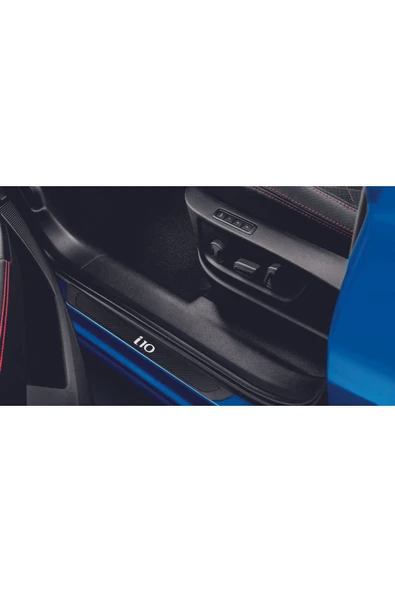 HYUNDAİ İ10 2017-2020 MODELLER OLD KARBON KAPI EŞİĞİ 4 PARÇA KROM YAZILI ürün görseli 1