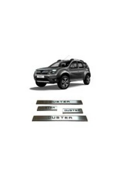 Dacıa Duster 2018-2019-2020-2021-2022 Krom Kapı Eşiği Paslanmaz Çelik 4 Parça ürün görseli 1