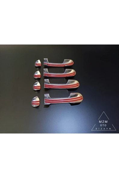 Ford Connect Krom Kapı Kolu 4 Kapı 2002-2014 P. Çelik Uyumlu - Resim 3