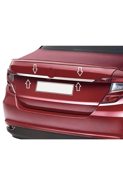 Fiat Egea Bagaj Krom Çıta - Egea Bagaj Çıtası -fiat Egea Krom Aksesuar - Paslanmaz Çelik Krom ürün görseli 1