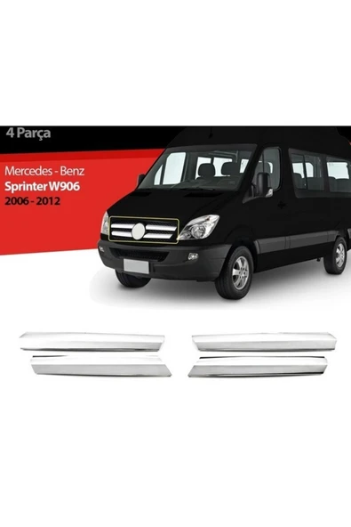 Mercedes Sprinter 2006-2013 Model Arası Krom Ön Panjur 4 Parça Paslanmaz Çelik ürün görseli 1
