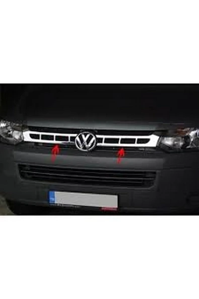 Volkswagen Transporter T-6 2010-2015 Model Arası Krom Ön Panjur 2 Parça Paslanmaz Çelik ürün görseli 1