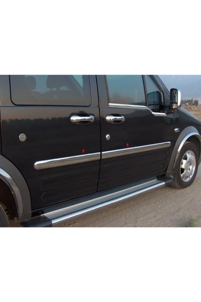 Ford Connect Ford Connect 2002-2009 Krom Yan Kapı Çıtası 4 Parça Paslanmaz Çelik ürün görseli 1