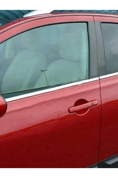 Nissan Qashqai 2007-2008-2009-2010-2011-2012-2013 Krom Cam Çıtası 4 Parça Paslanmaz Çelik ürün görseli 1