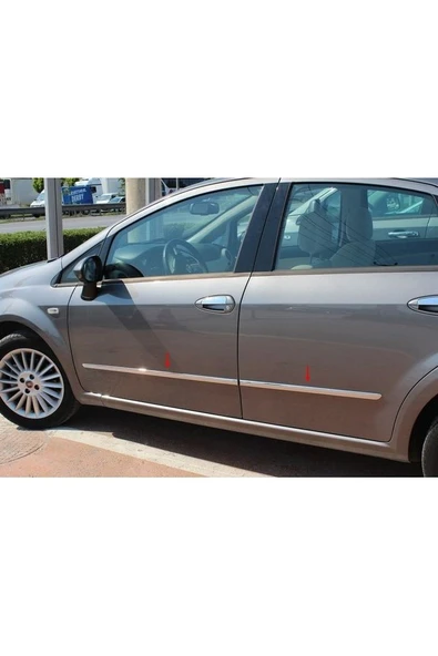 Fiat Linea 2007> Krom Yan Kapı Çıtası 4 Parça Paslanmaz Çelik ürün görseli 1