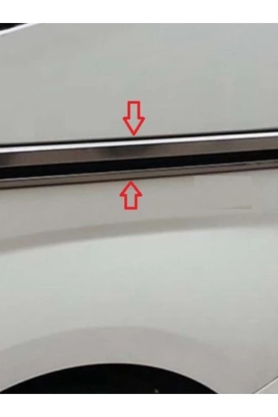 Fiat Fiorino 2008> Krom Kapı Sürgü Çıtası 2 Parça Paslanmaz Çelik ürün görseli 1