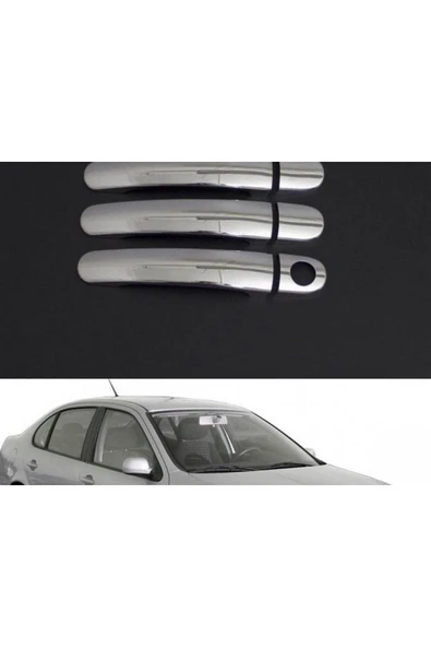 Seat Toledo 1999-2005 Krom Kapı Kolu 4 Kapı Paslanmaz Çelik ürün görseli 1