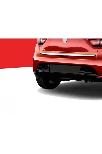 Renault Clio -4 2012-2019 Krom Bagaj Alt Çıtası Paslanmaz Çelik ürün görseli 1