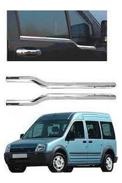 Ford Connect 2009-2014 Krom Cam Çıtası 2 Parça Paslanmaz Çelik ürün görseli 1