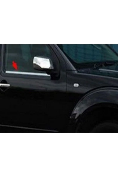 Nissan Navara 2006-2007-2008-2009-2010-2011-2012-2013-2014 Krom Cam Çıtası 4 Parça Paslanmaz Çelik ürün görseli 1
