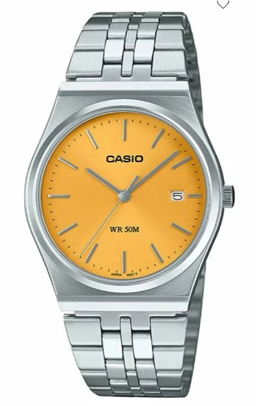 Casio MTP-B145D-9AVDF Quartz Çelik Gri Sarı Kadran 35 mm Erkek Kol Saati ürün görseli 1