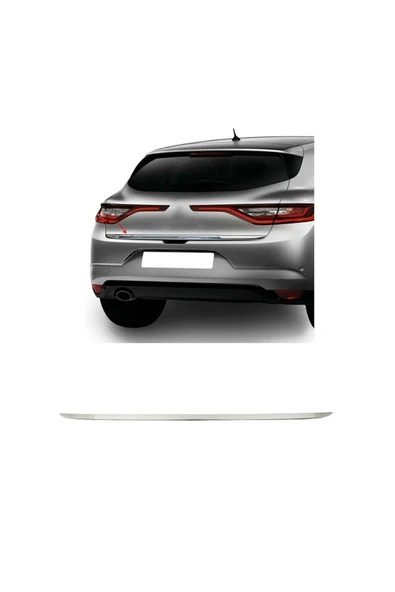 Renault Megane-4 2016 Ve Üzeri Krom Hb Bagaj Alt Çıtası Paslanmaz Çelik ürün görseli 1
