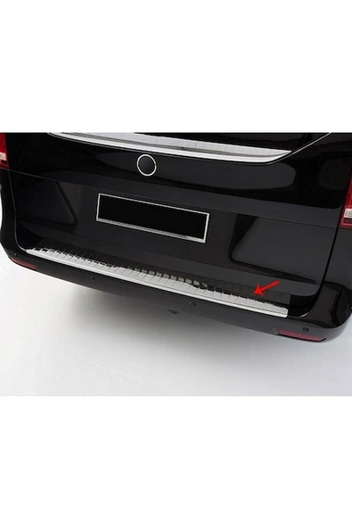Mercedes Vito W-447 Kasa 2014 Ve Üzeri Krom Arka Tampon Eşiği Paslanmaz Çelik ürün görseli 1