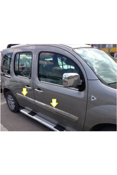 Renault Megane-2 2005-2010 Model Arası Krom Yan Kapı Çıtası 4 Parça Paslanmaz Çelik ürün görseli 1