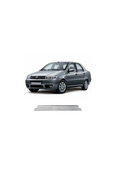 FİAT ALBEA 2002-2012 MODELLER ARASI KROM CAM ÇITASI 4 PARÇA PASLANMAZ ÇELİK ürün görseli 1