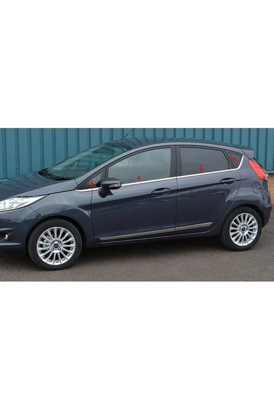 Ford Fiesta 2011 Ve Üzeri Krom Cam Çıtası 8 Parça Paslanmaz Çelik ürün görseli 1