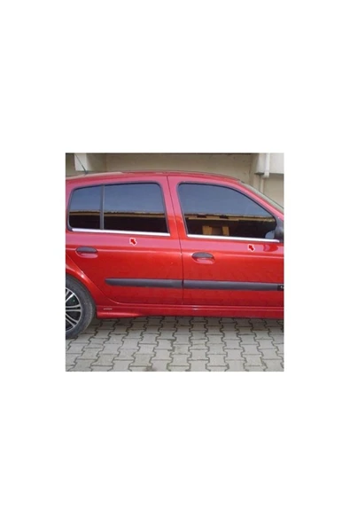 RENAULT CLİO 2 HB 1999-2005 MODELLER ARASI KROM CAM ÇITASI 4 PARÇA PASLANMAZ ÇELİK ürün görseli 1