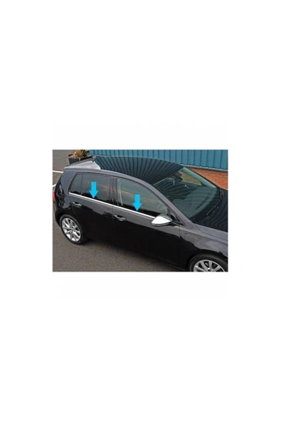 Vw Golf-6 2010-2012 Modeller Arası Krom Cam Çıtası 4 Parça Paslanmaz Çelik ürün görseli 1