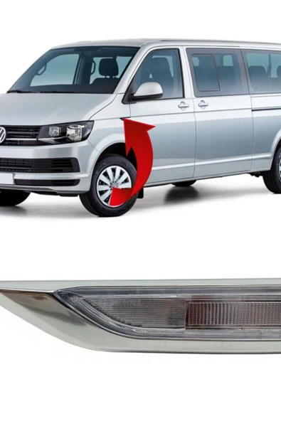 VW TRANSPORTER 2015-2018 MODELLER ARASI ABS KROM KAPLAMA SİNYAL ÇERÇEVESİ ürün görseli 1