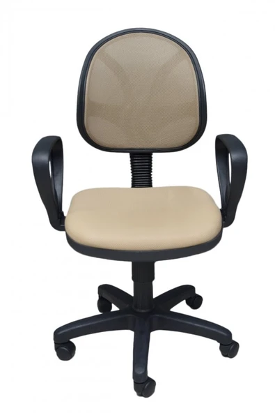 Porziyon Ohera Çalışma Koltuğu Ofis Çalışma Sandalyesi Fileli Cappucino (Sütlü Kahve) ürün görseli 1
